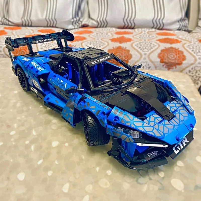 MOC RC Motorized McLaren Senna GTR Racing Car Bricks Toy