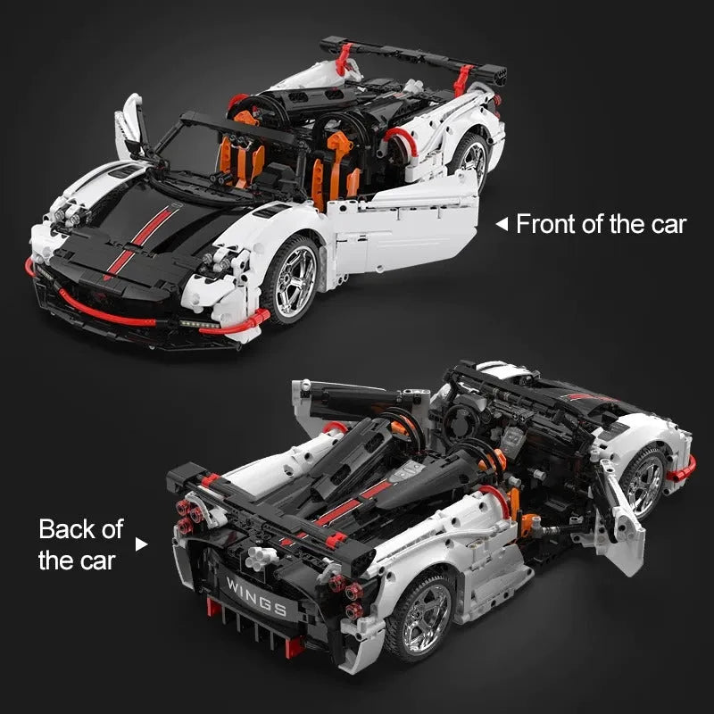 Building Blocks MOC RC Super Sports Wings Car Bricks Toys C63002P - 10