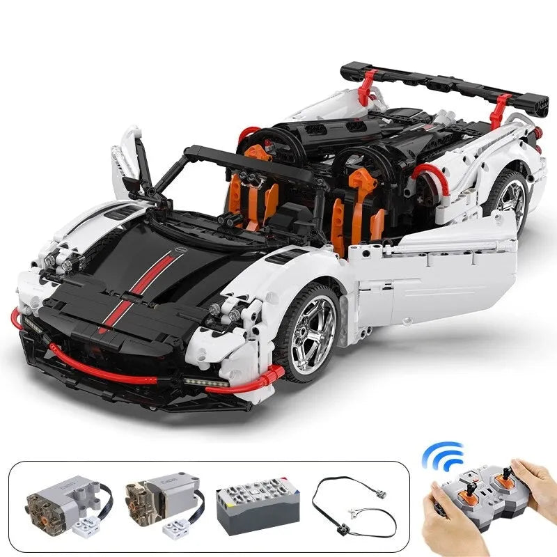 Building Blocks MOC RC Super Sports Wings Car Bricks Toys C63002P - 1