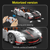 Thumbnail for Building Blocks MOC RC Super Sports Wings Car Bricks Toys C63002P - 2