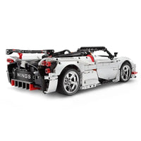 Thumbnail for Building Blocks MOC Super Wings Low Sports Car Bricks Toys C63002 - 6