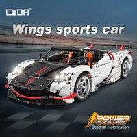 Thumbnail for Building Blocks MOC Super Wings Low Sports Car Bricks Toys C63002 - 2