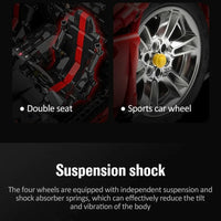 Thumbnail for Building Blocks MOC Tech Ferrari 488 Super Racing Sports Car Bricks Toys - 8