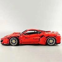 Thumbnail for Building Blocks MOC Tech Ferrari 488 Super Racing Sports Car Bricks Toys - 18