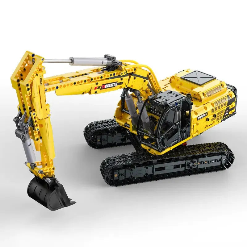 Building Blocks MOC Tech Functional Crawler Excavator Bricks Toy - 4