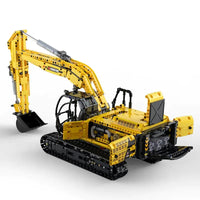 Thumbnail for Building Blocks MOC Tech Functional Crawler Excavator Bricks Toy - 5