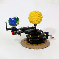 Thumbnail for Building Blocks MOC The Solar System Earth Sun Clock Bricks Toys - 2