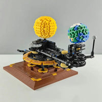 Thumbnail for Building Blocks MOC The Solar System Earth Sun Clock Bricks Toys - 12
