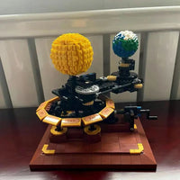 Thumbnail for Building Blocks MOC The Solar System Earth Sun Clock Bricks Toys - 10