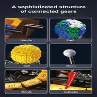 Thumbnail for Building Blocks MOC The Solar System Earth Sun Clock Bricks Toys Construction Set Toys - 20