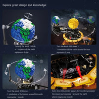 Thumbnail for Building Blocks MOC The Solar System Earth Sun Clock Bricks Toys Construction Set Toys - 17