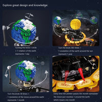 Thumbnail for Building Blocks MOC The Solar System Earth Sun Clock Bricks Toys - 17
