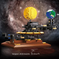 Thumbnail for Building Blocks MOC The Solar System Earth Sun Clock Bricks Toys - 4