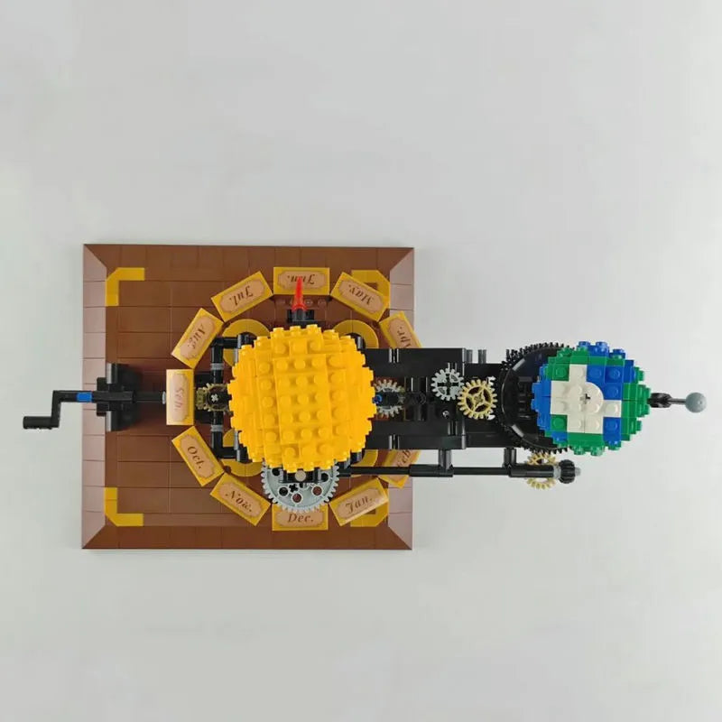 Building Blocks MOC The Solar System Earth Sun Clock Bricks Toys - 15