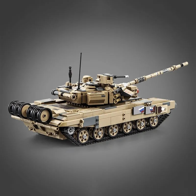 3D file Lego Style Brick T90 Tank 🧱・Template to download and 3D