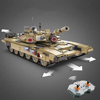 Thumbnail for Building Blocks MOC WW2 Motorized RC T90 Main Battle Tank Bricks Toys C61003 - 3