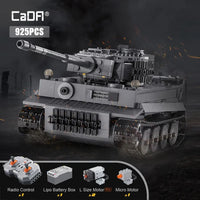 Thumbnail for Building Blocks MOC WW2 Motorized RC Tiger Battle Tank Bricks Toy Construction Set Toys - 2