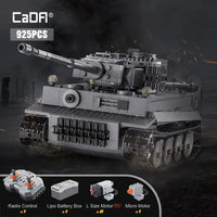 Thumbnail for Building Blocks MOC WW2 Motorized RC Tiger Battle Tank Bricks Toy - 2