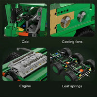 Thumbnail for Building Blocks Motorized RC Anti Ship Ballistic Missile Vehicle DF-21D Bricks Toys Construction Set Toys - 14