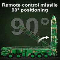 Thumbnail for Building Blocks Motorized RC Anti Ship Ballistic Missile Vehicle DF - 21D Bricks Toys - 7