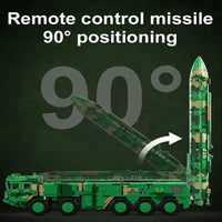 Thumbnail for Building Blocks Motorized RC Anti Ship Ballistic Missile Vehicle DF-21D Bricks Toys Construction Set Toys - 7