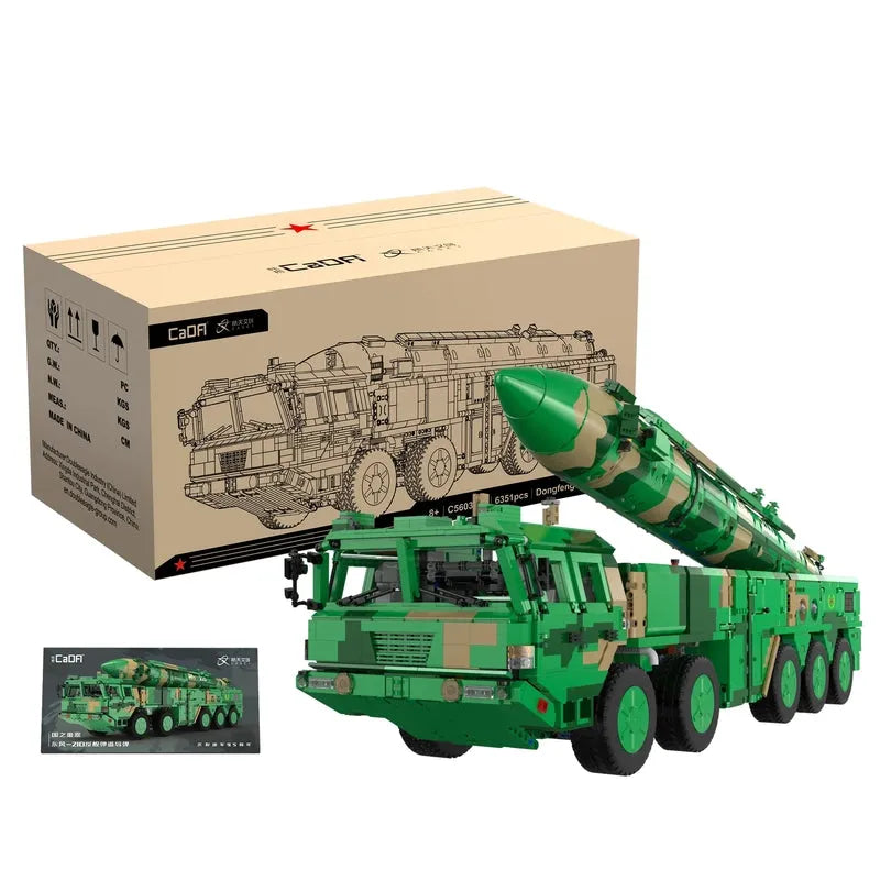 Building Blocks Motorized RC Anti Ship Ballistic Missile Vehicle DF-21D Bricks Toys Construction Set Toys - 4