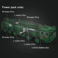 Thumbnail for Building Blocks Motorized RC Anti Ship Ballistic Missile Vehicle DF - 21D Bricks Toys - 23