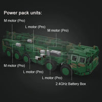 Thumbnail for Building Blocks Motorized RC Anti Ship Ballistic Missile Vehicle DF-21D Bricks Toys Construction Set Toys - 23
