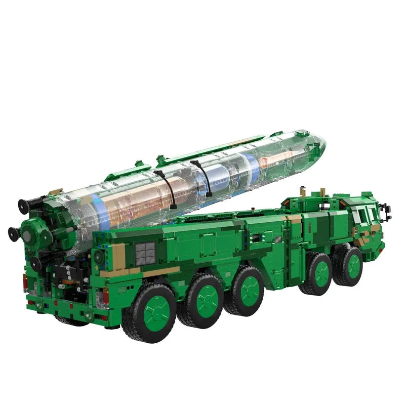 Building Blocks Motorized RC Anti Ship Ballistic Missile Vehicle DF-21D Bricks Toys Construction Set Toys - 6