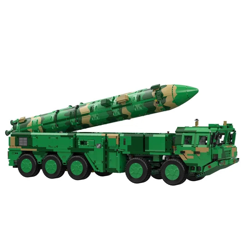 Building Blocks Motorized RC Anti Ship Ballistic Missile Vehicle DF - 21D Bricks Toys - 1
