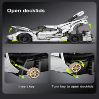 Thumbnail for Building Blocks Tech Expert MOC 61048 Supercar Racing Sports Car Bricks Toy - 12