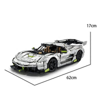 Thumbnail for Building Blocks Tech Expert MOC 61048 Supercar Racing Sports Car Bricks Toy - 4