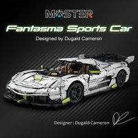Thumbnail for Building Blocks Tech Expert MOC 61048 Supercar Racing Sports Car Bricks Toy - 2
