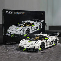 Thumbnail for Building Blocks Tech Expert MOC 61048 Supercar Racing Sports Car Bricks Toy - 22