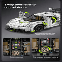 Thumbnail for Building Blocks Tech Expert MOC 61048 Supercar Racing Sports Car Bricks Toy - 11
