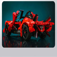 Thumbnail for Building Blocks Tech MOC C63005 Super APE Racing Hyper Car Bricks Toy - 11