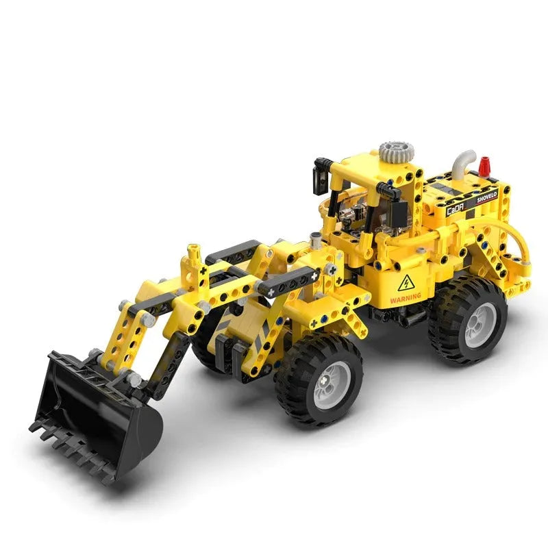 Building Blocks Tech MOC City Wheel Loader Bulldozer Bricks Toys C65004 - 1