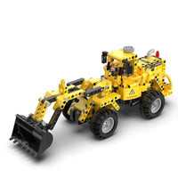 Thumbnail for Building Blocks Tech MOC City Wheel Loader Bulldozer Bricks Toys C65004 Construction Set Toys - 1