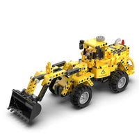 Thumbnail for Building Blocks Tech MOC City Wheel Loader Bulldozer Bricks Toys C65004 - 1
