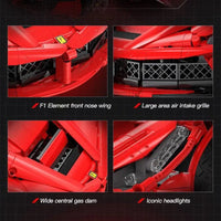 Thumbnail for Building Blocks Tech MOC Ferrari Laferrari Super Racing Hyper Car Bricks Toy Construction Set Toys - 6