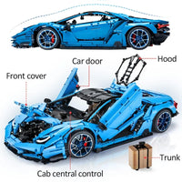 Thumbnail for Building Blocks Tech MOC Lambo Centenario Hypercar Sports Car Bricks Toy - 3