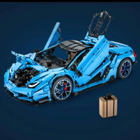 Thumbnail for Building Blocks Tech MOC Lambo Centenario Hypercar Sports Car Bricks Toy Construction Set Toys - 20