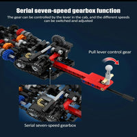 Thumbnail for Building Blocks Tech MOC Lambo Centenario Hypercar Sports Car Bricks Toy Construction Set Toys - 9