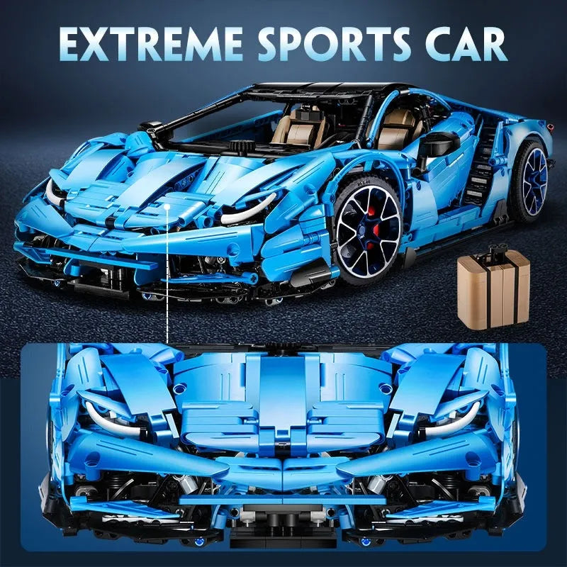 Building Blocks Tech MOC Lambo Centenario Hypercar Sports Car Bricks Toy Construction Set Toys - 2