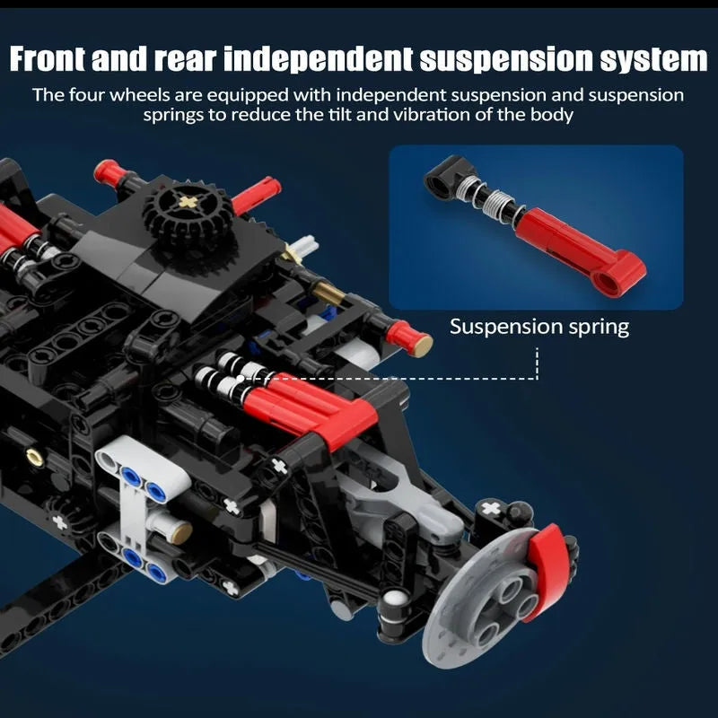 Building Blocks Tech MOC Lambo Centenario Hypercar Sports Car Bricks Toy Construction Set Toys - 14