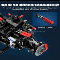 Thumbnail for Building Blocks Tech MOC Lambo Centenario Hypercar Sports Car Bricks Toy - 14
