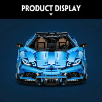 Thumbnail for Building Blocks Tech MOC Lambo Centenario Hypercar Sports Car Bricks Toy Construction Set Toys - 19