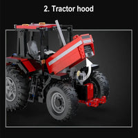 Thumbnail for Building Blocks Tech MOC RC Motorized Tractor Truck Bricks Toy EU - 9