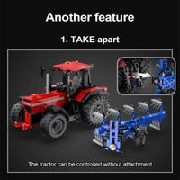 Thumbnail for Building Blocks Tech MOC RC Motorized Tractor Truck Bricks Toy EU - 8