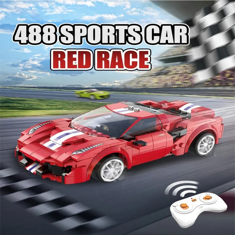 Building Blocks Tech MOC Supercar RC Racing Car Bricks Toys C51072 Construction Set Toys - 2